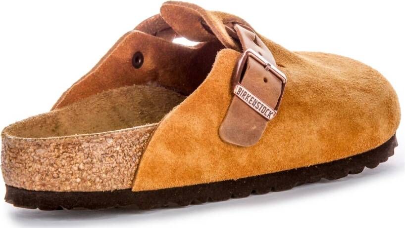 Birkenstock Boston Braided Elegante Gespschoen Clog Brown Dames