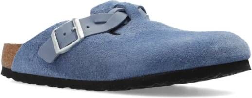 Birkenstock Boston Gevlochten slides Blue Dames