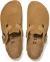 Birkenstock Bruine Corduroy Sandalen Leer Instapper Brown Unisex - Thumbnail 15