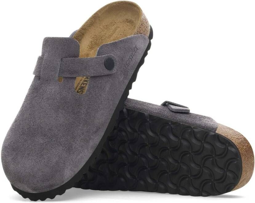 Birkenstock Boston Clogs Gray Heren