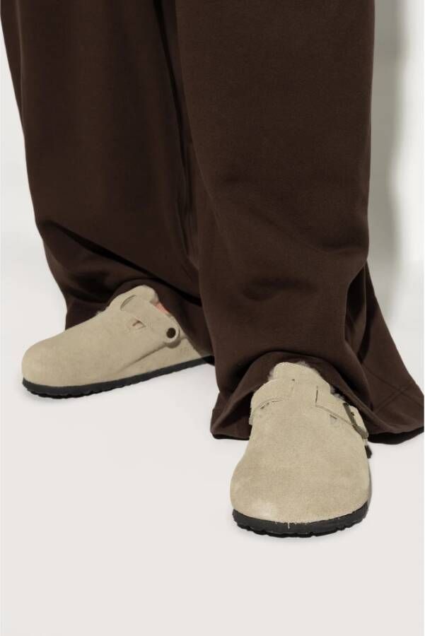 Birkenstock Boston Pantoffels Beige Heren