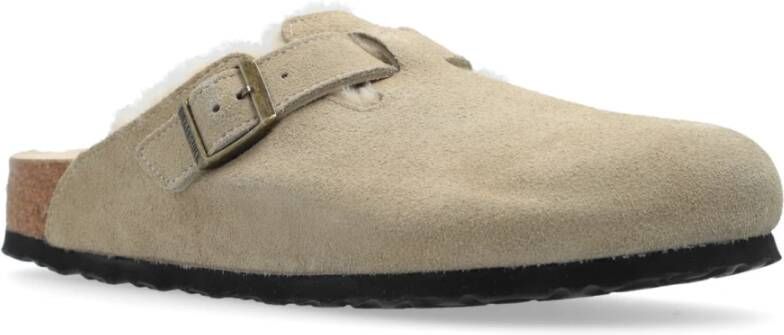 Birkenstock Boston Pantoffels Beige Heren