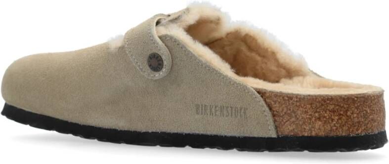 Birkenstock Boston Pantoffels Beige Heren