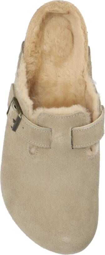 Birkenstock Boston Pantoffels Beige Heren