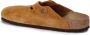Birkenstock Bruin Leren Boston Pantoffels met Lage Zool Brown - Thumbnail 4