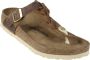 Birkenstock "Gizeh Olie Gewaxt Leren Sandalen voor Dames" Bruin Dames - Thumbnail 16