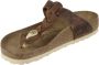 Birkenstock "Gizeh Olie Gewaxt Leren Sandalen voor Dames" Bruin Dames - Thumbnail 18