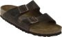 Birkenstock Bruin Leren Sandaal met Metalen Gesp Brown Heren - Thumbnail 2