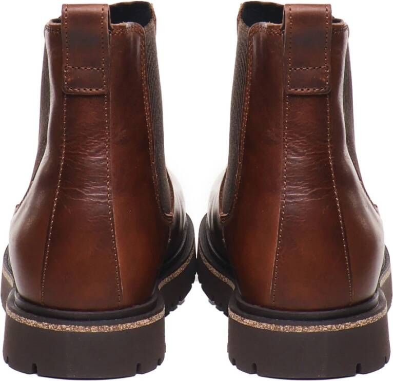 Birkenstock Leren enkellaarsjes Brown Heren