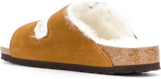 Birkenstock Bruine Leren Sandalen Open Teen Brown Dames