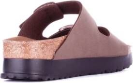 Birkenstock Bruine Logo Zijgesp Sandalen Brown Dames