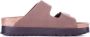 Birkenstock Bruine Logo Zijgesp Sandalen Brown Dames - Thumbnail 13