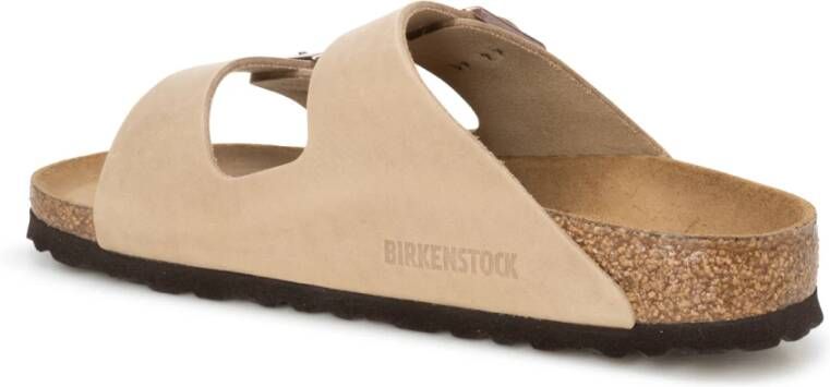 Birkenstock Bruine Platte Sandalen met Verstelbare Gespen Brown Dames