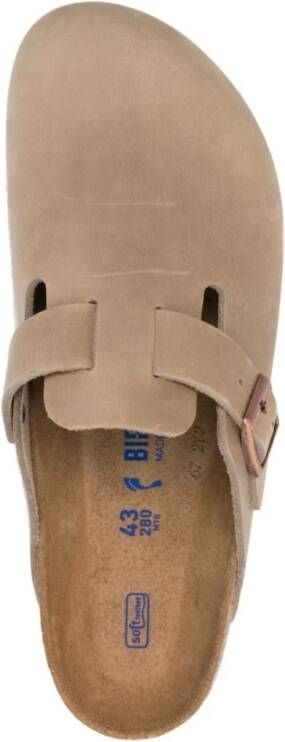 Birkenstock Boston Soft Footbed Slides Brown Heren