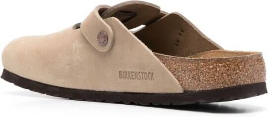 Birkenstock Boston Soft Footbed Slides Brown Heren