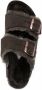 Birkenstock Arizona VL Lammfell Narrow Unisex Pantoffels Mocha - Thumbnail 13