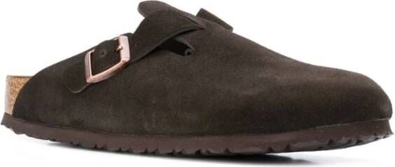 Birkenstock Bruine Suède Instap Sandalen Brown Heren