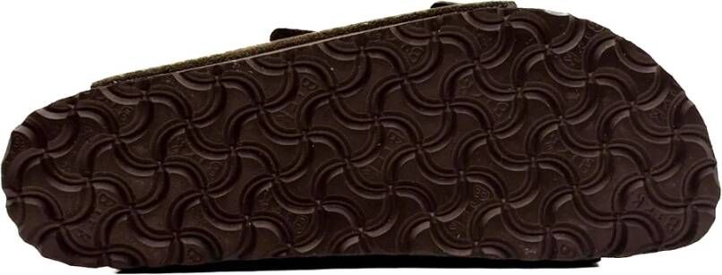Birkenstock Bruine Suède Leren Sandalen Collectie Ss25 Brown Dames