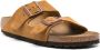 Birkenstock Bruine Suède Platte Sandalen Beige Dames - Thumbnail 2