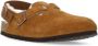 Birkenstock Bruine Suède Sandalen met Shearling Voering Brown Unisex - Thumbnail 7