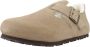 Birkenstock LONDON SHEARLING SUEDE LEATHER Dames pantoffelsHeren pantoffels Taupe - Thumbnail 13