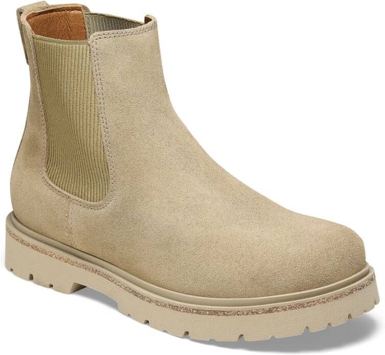 Birkenstock Highwood Suède Nubuck Chelsea Boot Beige Dames