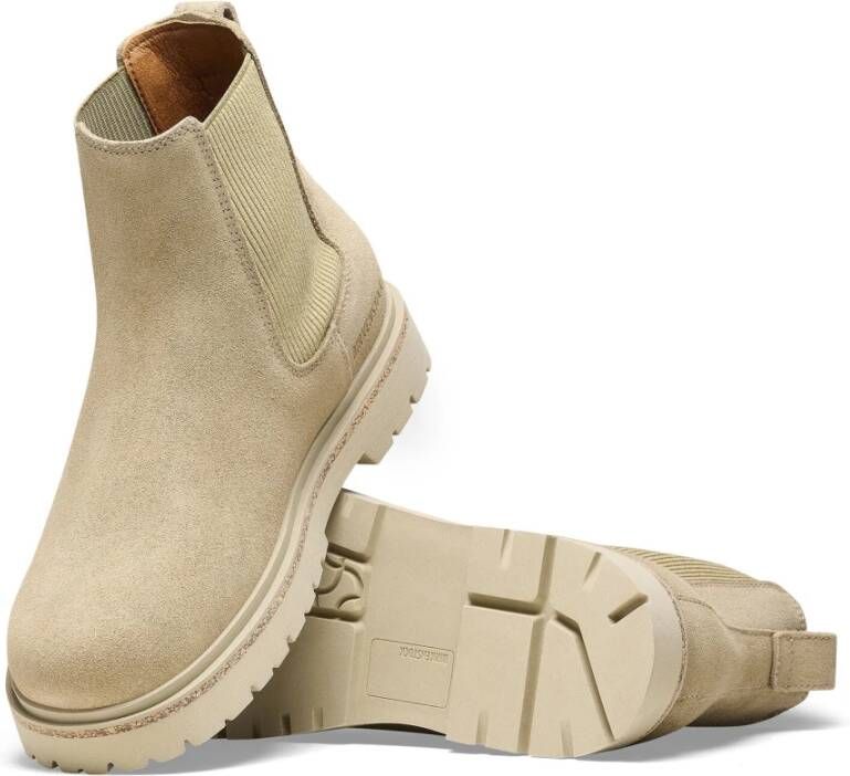 Birkenstock Highwood Suède Nubuck Chelsea Boot Beige Dames