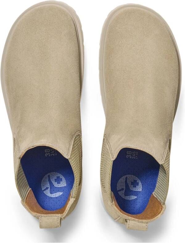 Birkenstock Highwood Suède Nubuck Chelsea Boot Beige Dames