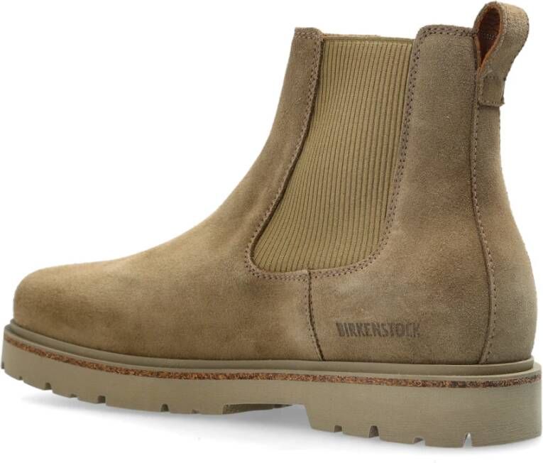 Birkenstock Chelsea Boots Highwood Slip On Beige Heren