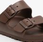 Birkenstock Chocoladebruine Dubbele Band Sandalen Brown Unisex - Thumbnail 32