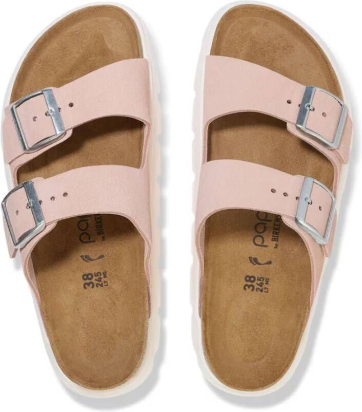 Birkenstock Chunky Pap Arizona Slippers Lichtroze