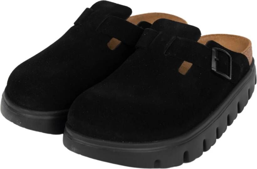 Birkenstock Chunky Suède Sandalen Black Dames