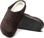 Birkenstock Wolvilt Slipper met Uitneembaar Voetbed Brown - Thumbnail 21