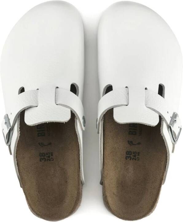 Birkenstock Klassieke Unisex Klomp Boston BS Wit Unisex