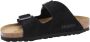 Birkenstock Zwarte Leren Sandalen Unisex Lage Stijl Black - Thumbnail 11
