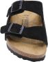 Birkenstock Zwarte Leren Sandalen Unisex Lage Stijl Black - Thumbnail 12