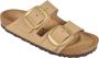 Birkenstock Arizona Big Buckle Nubuck Leder Sandalen Beige Dames - Thumbnail 2