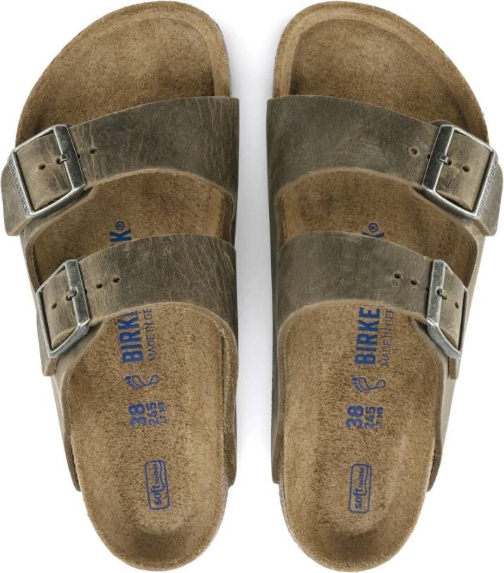 Birkenstock Comfortabele Zomerslides Green Heren