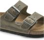 Birkenstock Slipper Arizona 1019313 Khaki Groen Vet Leer Normaal Zacht Voetbed - Thumbnail 13
