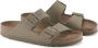 Birkenstock Arizona Tex Canvas Veg Faded Khaki Slides & sandalen 1023958 - Thumbnail 12