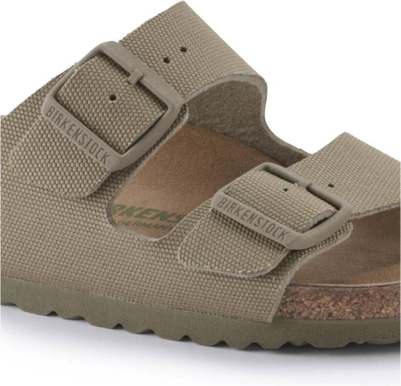Birkenstock Canvas Arizona Sandalen Groen Dames