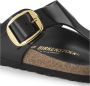 Birkenstock Damessandalen Gizeh Big Buckle Natural Leather Patent Large Black Dames - Thumbnail 5