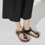 Birkenstock Damessandalen Gizeh Big Buckle Natural Leather Patent Large Black Dames - Thumbnail 7