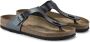 Birkenstock Gizeh Dames Slippers Metallic Black Regular fit | Zwart | Imitatieleer - Thumbnail 5