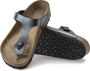 Birkenstock Gizeh Dames Slippers Metallic Black Regular fit | Zwart | Imitatieleer - Thumbnail 8
