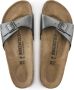 Birkenstock Madrid Dames Slippers Metallic Black Narrow fit | Zwart | Imitatieleer - Thumbnail 50