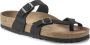 Birkenstock Damessandalen Mayari Vegan Birko-Flor Birkibuc Large Black Dames - Thumbnail 24