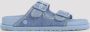 Birkenstock Blauwe Leren Sandalen voor Mannen Blue Heren - Thumbnail 2