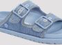 Birkenstock Blauwe Leren Sandalen voor Mannen Blue Heren - Thumbnail 6