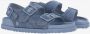 Birkenstock Sandales en denim et cuir Blue Dames - Thumbnail 3